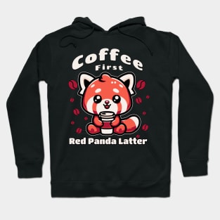 Coffee First Red Panda Latter Hoodie